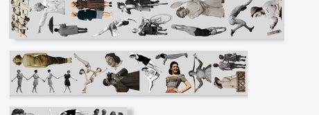 Pet Tape Pre-cut - Mic - 70 mm - Lost in Motion (Felskuret på ett motiv) - 2 - MIC & MIM Premium Paper Shop - Tidformera