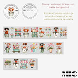 Pet Tape Pre - cut - MIC - Florabelle 3D Glossy 70 mm - 8 - MIC & MIM Premium Paper Shop - Tidformera