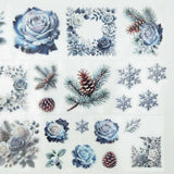 Pet Tape Pre - cut - MIC - Frosty Florals 70 mm - 3 - MIC & MIM Premium Paper Shop - Tidformera