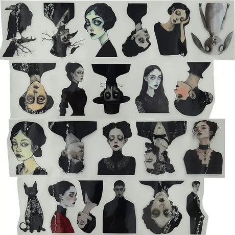 Pet Tape Pre - cut - MIC - Gothic Companions 3D Glossy 70 mm - 6 - MIC & MIM Premium Paper Shop - Tidformera