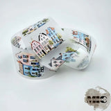 Pet Tape Pre - cut - MIC - Townhouse 3D Glossy 70 mm - 1 - MIC & MIM Premium Paper Shop - Tidformera