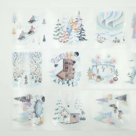 Pet Tape Pre - cut - MIC - Winter Wonder 70 mm - 3 - MIC & MIM Premium Paper Shop - Tidformera