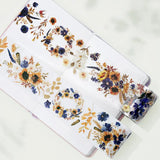 Pet tape Sunflower & Navy - 60 mm - 2 - Washi Tape Shop - Tidformera