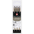 Pigma micron Fineliner Förpackningar Svarta - 02, 04, 08 från Sakura -  Förpackning med tre stycken pennor. - Tidformera