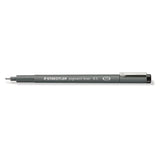 Pigment liner Fineliner Styckvis Svart - 0,5 - 1 - Staedtler - Tidformera