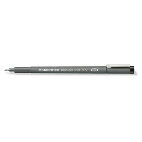 Pigment liner Fineliner Styckvis Svart - 0,5 - 1 - Staedtler - Tidformera
