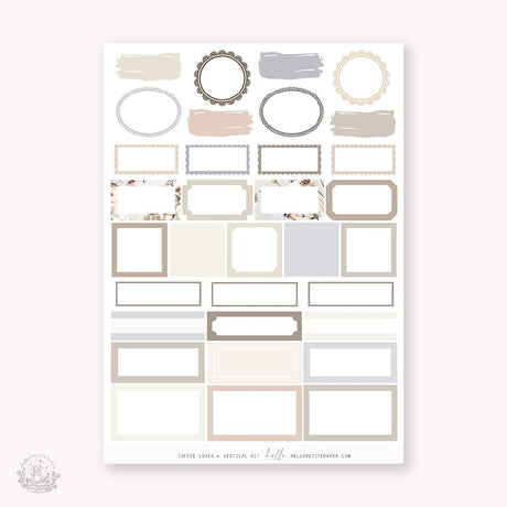 Planner Sticker Kit - Coffee Lover - 4 - Hello Petite Paper - Tidformera