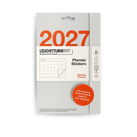 Planner Stickers 2027 - Monthly - 1 - Leuchtturm1917 - Tidformera