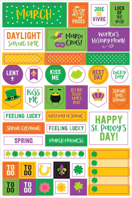 Planner stickers Kalenderstickers - Monthly - 10 - Peter Pauper Press - Tidformera