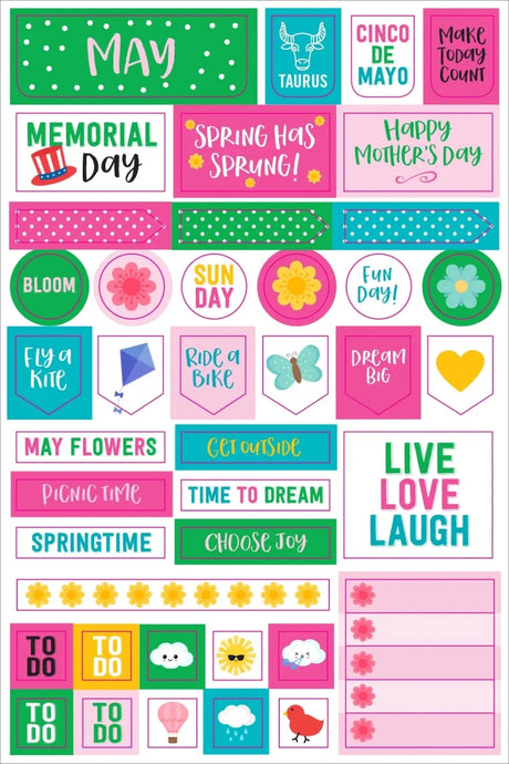 Planner stickers Kalenderstickers - Monthly - 13 - Peter Pauper Press - Tidformera
