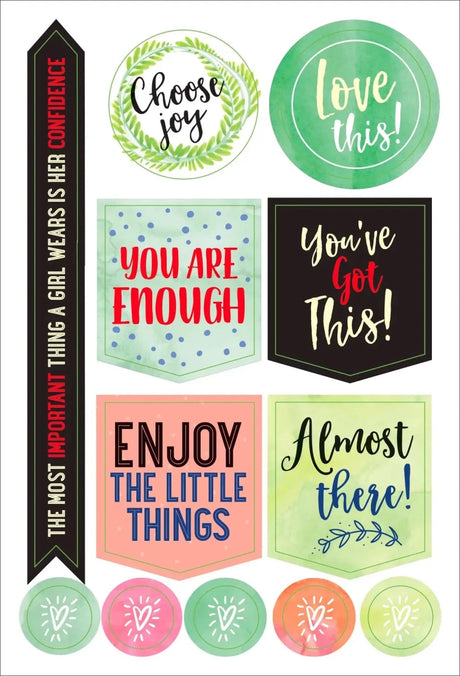Planner stickers Kalenderstickers - She believed she could - 3 - Peter Pauper Press - Tidformera
