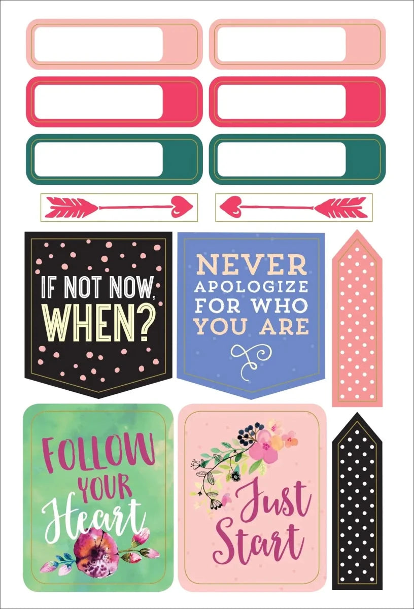 Planner stickers Kalenderstickers - She believed she could - 8 - Peter Pauper Press - Tidformera