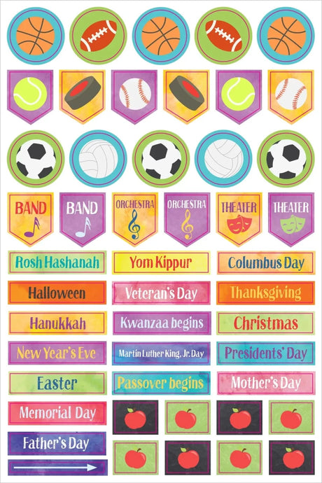 Planner stickers Kalenderstickers - Teacher - 11 - Peter Pauper Press - Tidformera