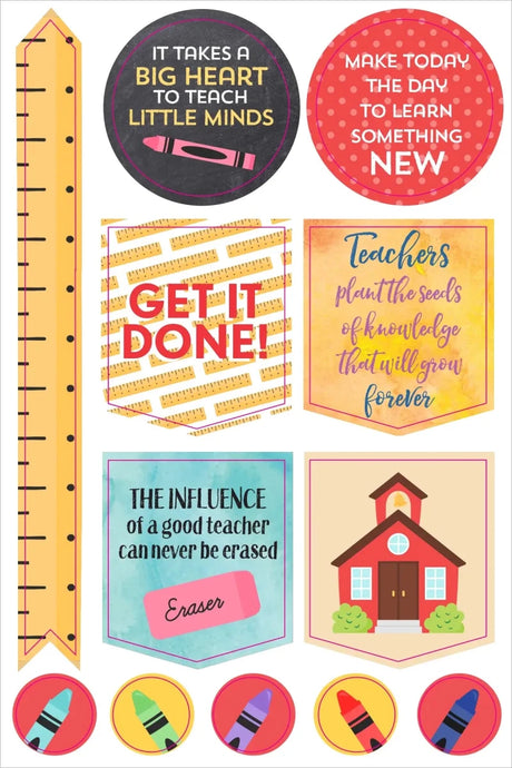Planner stickers Kalenderstickers - Teacher - 3 - Peter Pauper Press - Tidformera