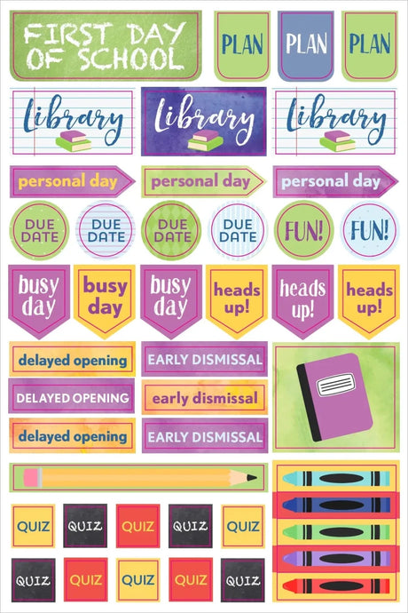 Planner stickers Kalenderstickers - Teacher - 7 - Peter Pauper Press - Tidformera