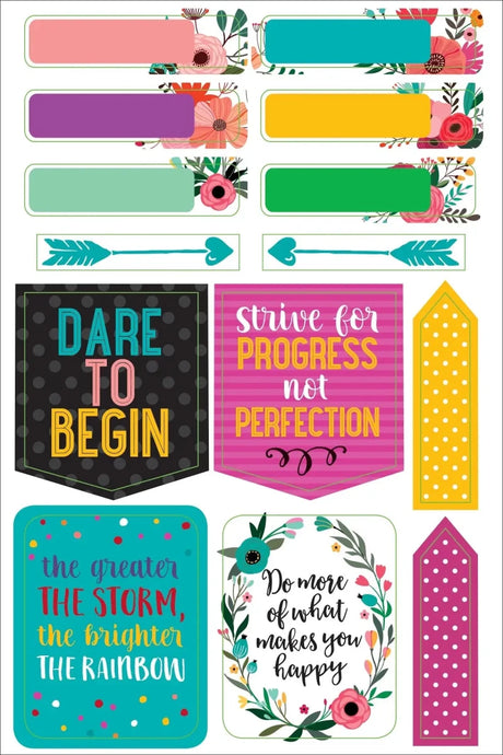 Planner stickers Kalenderstickers - Wake up. Kick ass, repeat - 11 - Peter Pauper Press - Tidformera