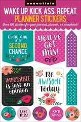 Planner stickers Kalenderstickers - Wake up. Kick ass, repeat - 2 - Peter Pauper Press - Tidformera