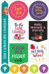 Planner stickers Kalenderstickers - Wake up. Kick ass, repeat - 13 - Peter Pauper Press - Tidformera