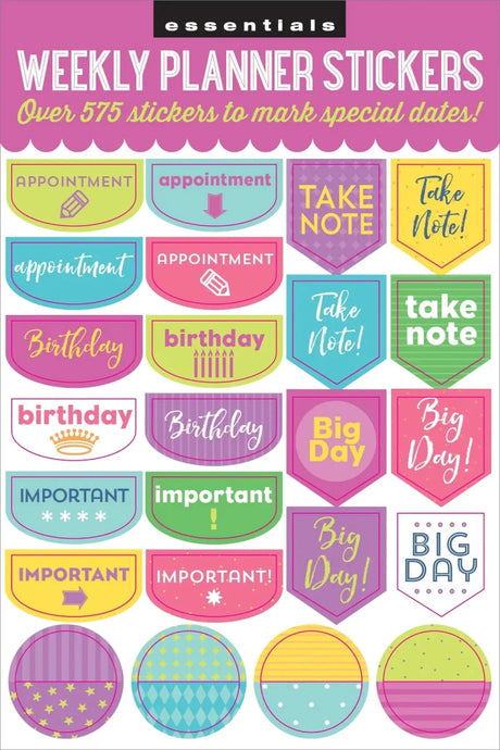 Planner stickers Kalenderstickers - Weekly planner - 2 - Peter Pauper Press - Tidformera