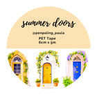 Pre cut Pet Tape - Penpaling Paula 60 mm - Summer Doors - 1 - Penpaling Paula - Tidformera