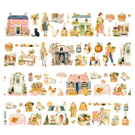 Pre cut Pet Tape - Penpaling Paula - Autumn Vibes - 2 - Penpaling Paula - Tidformera