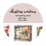 Pre cut Pet Tape - Penpaling Paula - Christmas Windows - 1 - Penpaling Paula - Tidformera