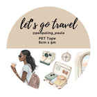 Pre cut Pet Tape - Penpaling Paula - Let's Go Travel - 1 - Penpaling Paula - Tidformera