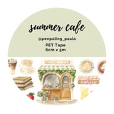 Pre cut Pet Tape - Penpaling Paula - Summer Cafe - 1 - Penpaling Paula - Tidformera