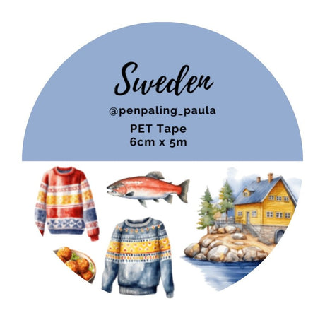 Pre cut Pet Tape - Penpaling Paula - Sweden - 1 - Penpaling Paula - Tidformera