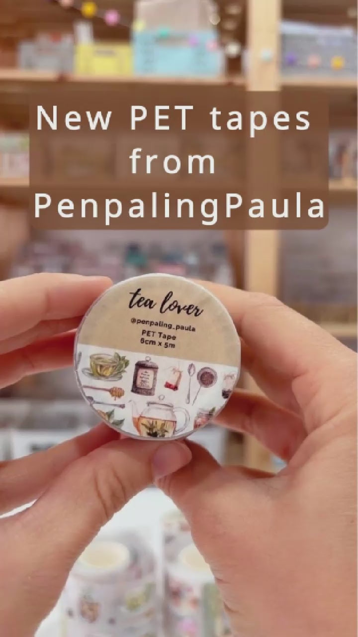 Pre-cut PET Tape - Penpaling Paula - Summer Cafe