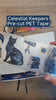 Video med Celestial Keepers Pre-cut PET tape. Visar motiven. Tidformera