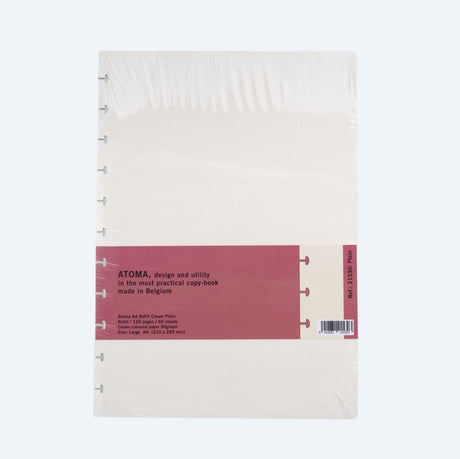 Förpackning med olinjerade papper. Refill Atoma Notebook A4 - Olinjerad - från Atoma - Tidformera