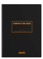 Rhodia Skrivhäfte - Composition book - B5 Svart - Linjerad från Rhodia - Svart skrivhäfte - Tidformera