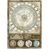 Rice Paper A4 Alchemy Astrolabe - 1 - Stamperia - Tidformera