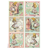 Rice Paper A4 - Alice - 6 - pack - 4 - Stamperia - Tidformera