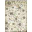 Rice Paper A4 - Daisy Art - Daisy Pattern - 1 - Stamperia - Tidformera