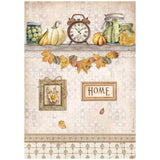 Rice Paper A4 - Golden Harmony - 6 - pack - 5 - Stamperia - Tidformera