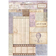 Rice Paper A4 - Quiet Days - 6 - pack - 1 - Stamperia - Tidformera