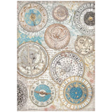 Rice Paper A4 - Venice City of Art - Zodiac - 1 - Stamperia - Tidformera