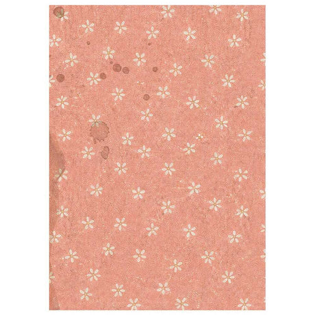Rice Paper A6 - 8-pack - Backgrounds - Cozy Family - 8 - Stamperia - Tidformera