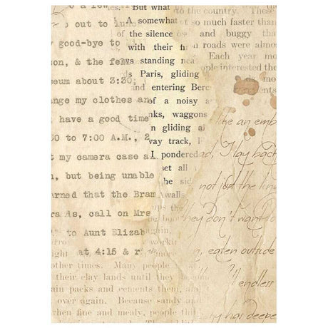 Rice Paper A6 - 8-pack - Backgrounds - Cozy Family - 2 - Stamperia - Tidformera