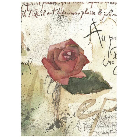 Rice Paper A6 - 8-pack - Flowers and Poems - 4 - Stamperia - Tidformera
