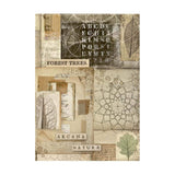 Rice Paper A6 - Forest - 8 - pack - 5 - Stamperia - Tidformera