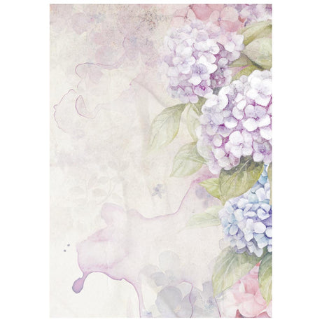 Rice Paper A6 - Quiet Days - Backgrounds - 8 - pack - 5 - Stamperia - Tidformera