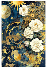 Rice Paper Art set - A4 - 4 - pack - Celestial - 2 - Ciao Bella - Tidformera