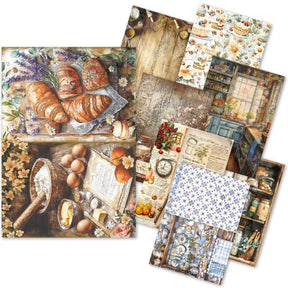 Rice Paper Art set - A5 - 8 - pack - CookBook - 1 - Ciao Bella - Tidformera