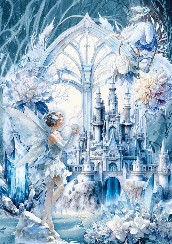 Rice Paper Art set - A5 - 8 - pack - Frozen land - 7 - Ciao Bella - Tidformera