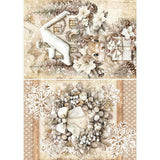 Rice Paper Art set - A5 - 8 - pack - Winter Season - 2 - Ciao Bella - Tidformera