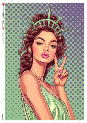 Rice Paper Decoupage - A5 - Comics 0050 - 1 - Paper Designs - Tidformera