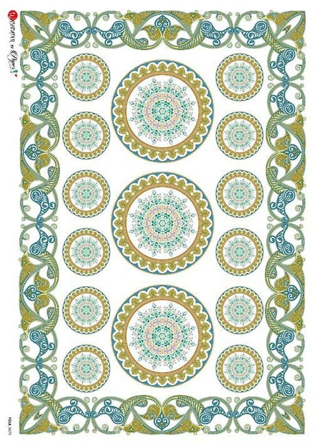 Rice Paper Decoupage - A5 - Folk 0079 - 1 - Paper Designs - Tidformera